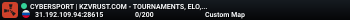 CYBERSPORT | KZVRUST.COM - TOURNAMENTS, ELO, PRIZES & DROPS