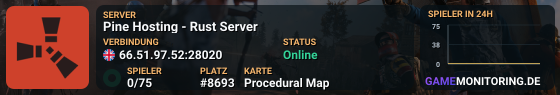 Pine Hosting - Rust Server