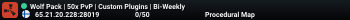 Wolf Pack | 50x PvP | Custom Plugins | Bi-Weekly