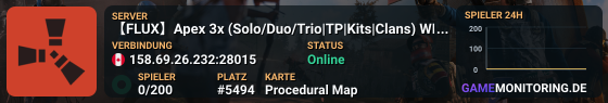 【FLUX】Apex 3x (Solo/Duo/Trio|TP|Kits|Clans) WIPED 28/05