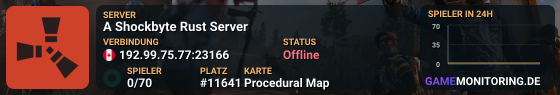 A Shockbyte Rust Server