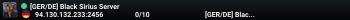 [GER/DE] Black Sirius Server