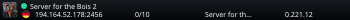 Server for the Bois 2
