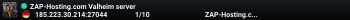 ZAP-Hosting.com Valheim server