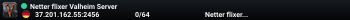 Netter flixer Valheim Server