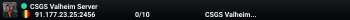 CSGS Valheim Server