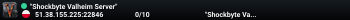 "Shockbyte Valheim Server"