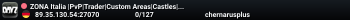 ZONA Italia |PvP|Trader|Custom Areas|Castles|Events|Bunkers|