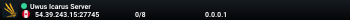 Uwus Icarus Server