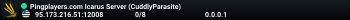 Pingplayers.com Icarus Server (CuddlyParasite)