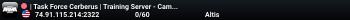 | Task Force Cerberus | Training Server - Camp Walter Davis