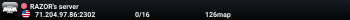 RAZOR's server