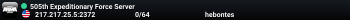 505th Expeditionary Force Server