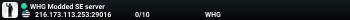 WHG Modded SE server