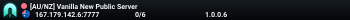 [AU/NZ] Vanilla New Public Server