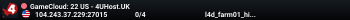 GameCloud: 22 US - 4UHost.UK