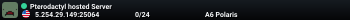 Pterodactyl hosted Server