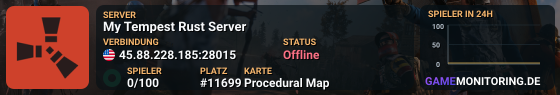 My Tempest Rust Server