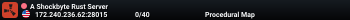 A Shockbyte Rust Server