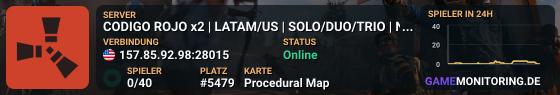 CODIGO ROJO x2 | LATAM/US | SOLO/DUO/TRIO | NO RAID OFF | ACTIV