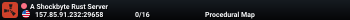 A Shockbyte Rust Server