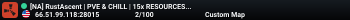 [NA] RustAscent | PVE & CHILL | 15x RESOURCES | EVENTS | KITS