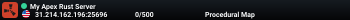 My Apex Rust Server
