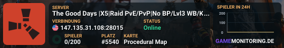 The Good Days | 4X  | Raid Anytime | No BP | Kits | Shop | Raid