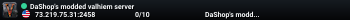 DaShop's modded valhiem server