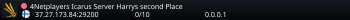 4Netplayers Icarus Server Harrys second Place