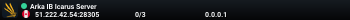 Arka IB Icarus Server