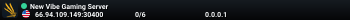 New Vibe Gaming Server