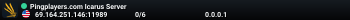 Pingplayers.com Icarus Server
