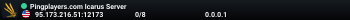 Pingplayers.com Icarus Server