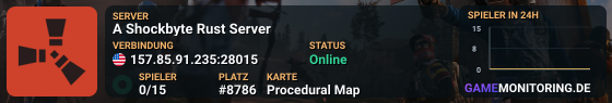 A Shockbyte Rust Server