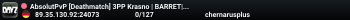 AbsolutPvP [Deathmatch] 3PP Krasno | BARRET| M200| LEADERBOARD