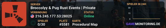 Broccolyy & Pug Rust Events | Private
