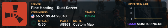Pine Hosting - Rust Server