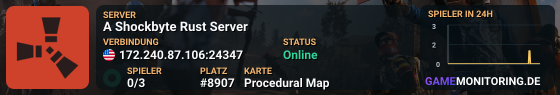 A Shockbyte Rust Server