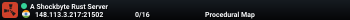A Shockbyte Rust Server