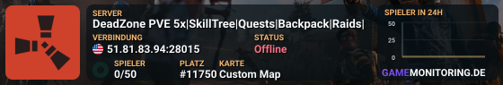 DeadZone PVE 5x|SkillTree|Quests|Backpack|Raids|