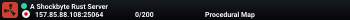 A Shockbyte Rust Server