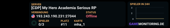 [CDP] My Hero Academia Serious RP