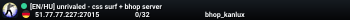 [EN/HU] unrivaled - css surf + bhop server