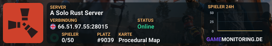 A Solo Rust Server