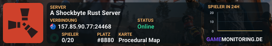 A Shockbyte Rust Server