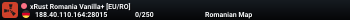 xRust Romania Vanilla+ [EU/RO]