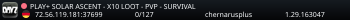 PLAY+ SOLAR ASCENT - X10 LOOT - PVP - SURVIVAL