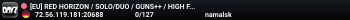 [EU] RED HORIZON / SOLO/DUO / GUNS++ / HIGH FPS / TRADER & GUNS