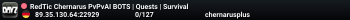 RedTic Chernarus PvPvAI BOTS | Quests | Survival